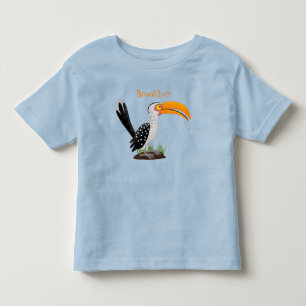 Funny Gelb Tannenvogel Safari Cartoon Kleinkind T-shirt