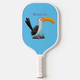 Funny Gelb Tannenvogel Safari Cartoon Pickleball Schläger