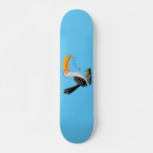 Funny Gelb Tannenvogel Safari Cartoon Skateboard