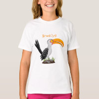 Funny Gelb Tannenvogel Safari Cartoon