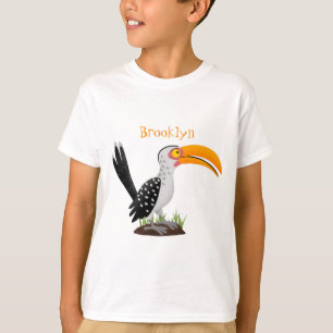 Funny Gelb Tannenvogel Safari Cartoon T-Shirt
