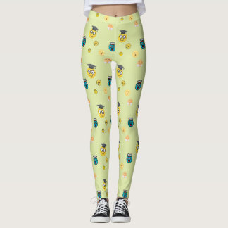 Funny Gelehrte, panikierte Emojis Leggings