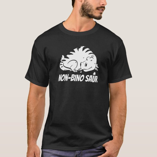 Funny Gender Fluid Neutral Binary Pride - Non Bino T-Shirt (Vorderseite)