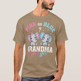 Funny Gender Reveal für Oma Elephant Baby T-Shirt
