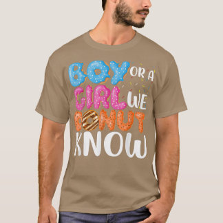 Funny Gender Reveal wir Donut wissen Donut Lover T-Shirt