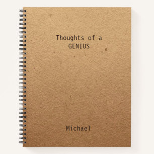 Funny Genius Personalisiert Office Notebook Notizbuch