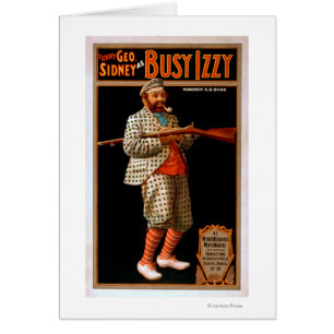 Funny Geo. Sidney as beschäftigt Izzy Theater Post
