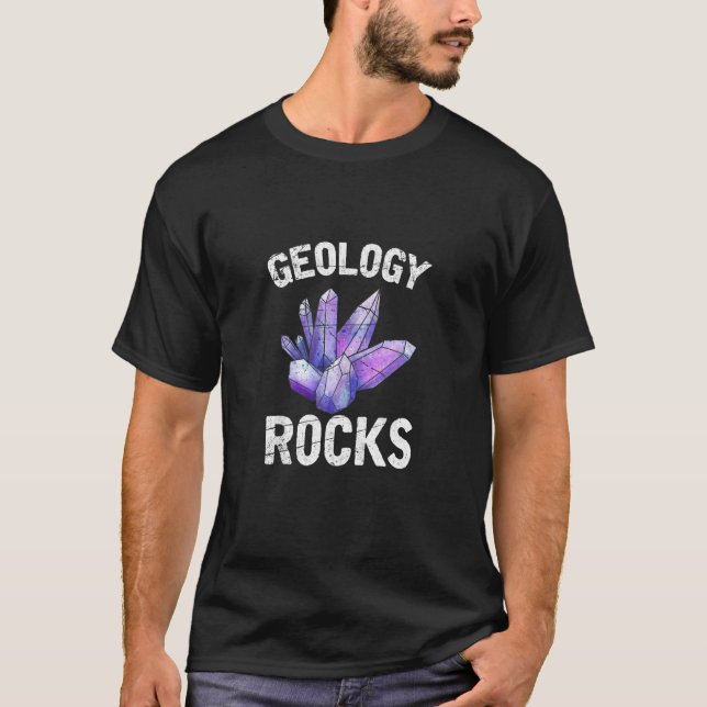 Funny Geologist Pangea Rock Collector Geology Roc T-Shirt (Vorderseite)