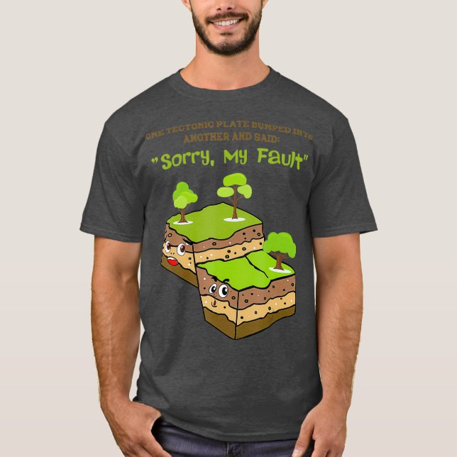 Funny Geology Earthquake Gift Niedlich Earth Men T-Shirt (Vorderseite)