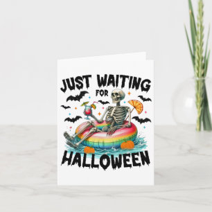 Funny gerade Gewartet Halloween Skeleton Spooky V Karte