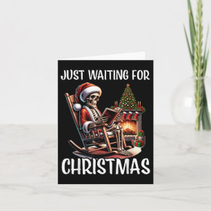 Funny gerade Gewartet Weihnachten Skeleton Hallowe Karte