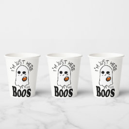 Funny gerade hier für Boos, Halloween Pappbecher