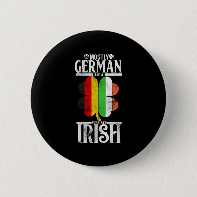 Funny German A Wee Bit Irish Pub Deutschland Gesch Button (Vorderseite)