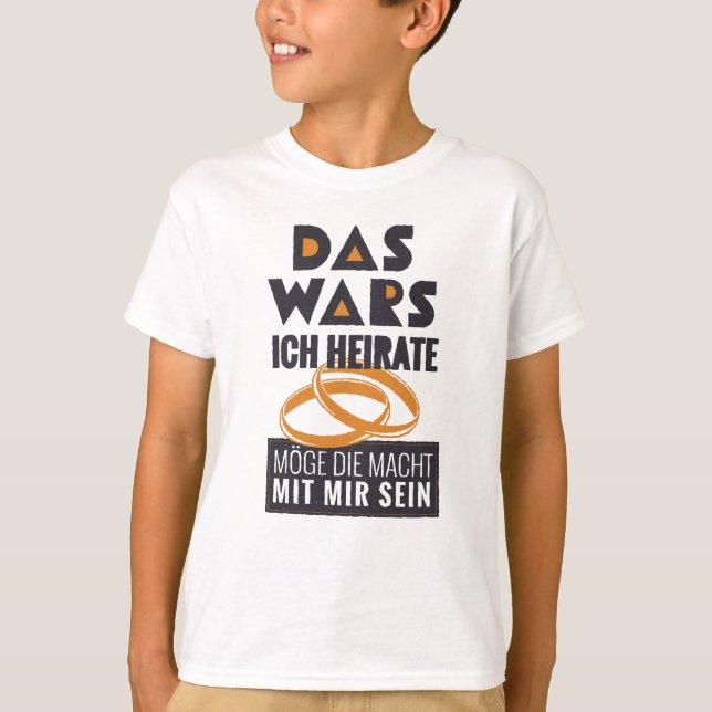 Funny German Ehe T-Shirt (Vorderseite)