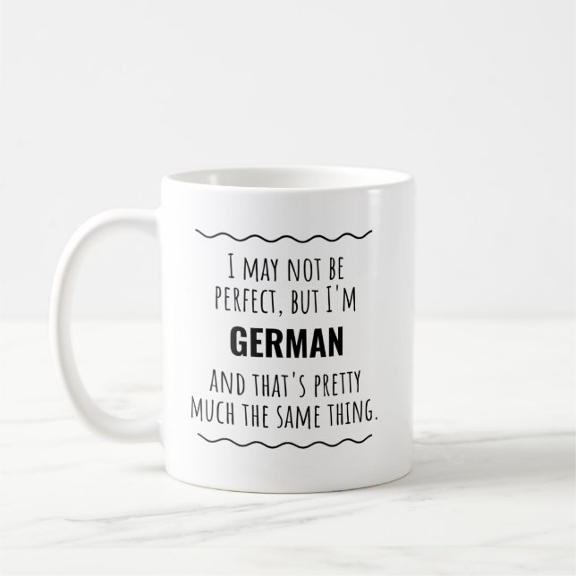 Funny German Germany Gift Idea Kaffeetasse (Links)