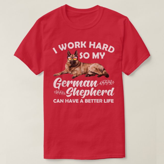 Funny German Shepherd Design For Men Women Kids Do T-Shirt (Design vorne)