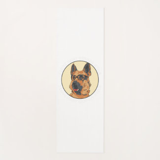 Funny German Shepherd Dog Vater Mama I Liebe Hairy Yogamatte