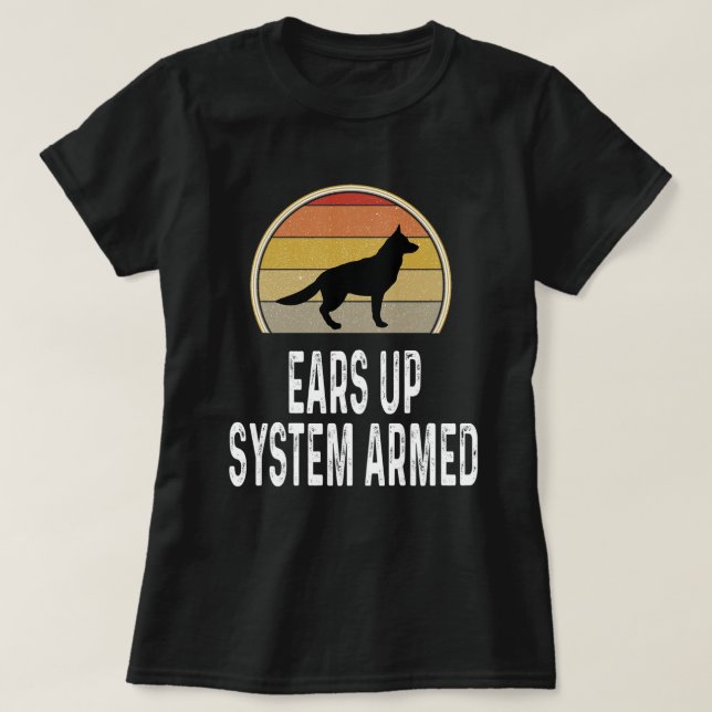 Funny German Shepherd Funny Rules for the owner T-Shirt (Design vorne)