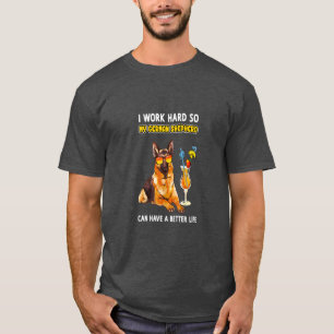 Funny German Shepherd gibt German Shepherd Lover T-Shirt