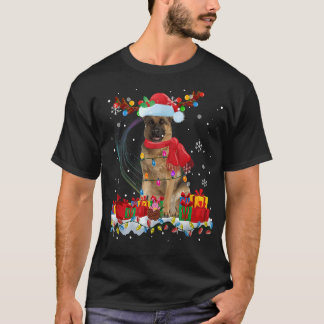 Funny German Shepherd Reindeer Xmas Christmas Dog T-Shirt