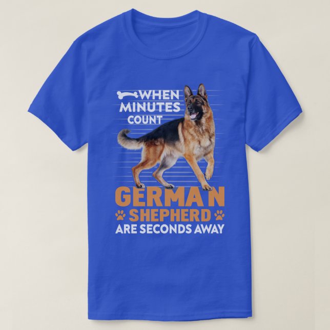 Funny German shepherder gift T-Shirt (Design vorne)