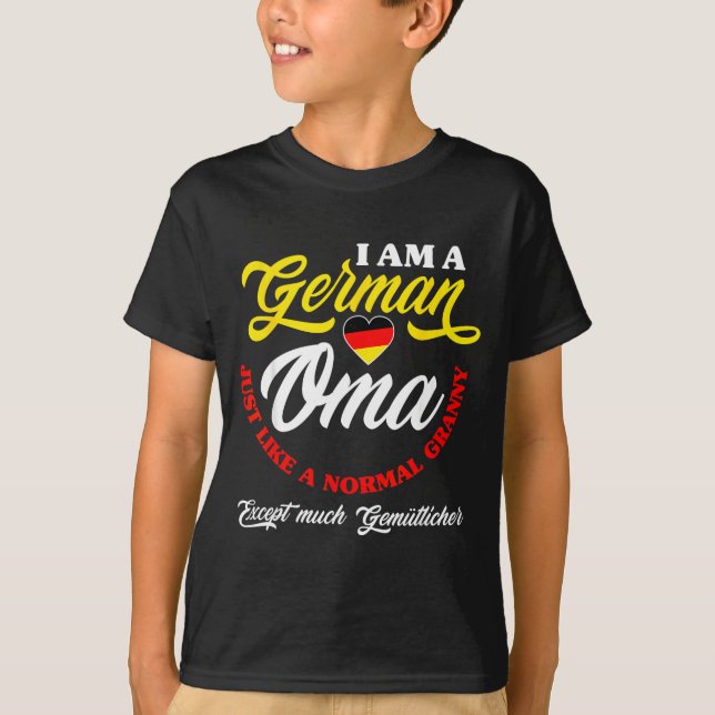 Funny Germany German Oma German Granny Deutsche Om T-Shirt (Vorderseite)