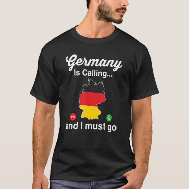 Funny Germany ruft an, dass ich die deutsche Herku T-Shirt (Vorderseite)