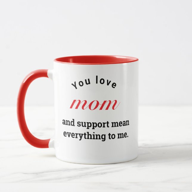 Funny Geschenk an Mama Typografy Mütter Day Tasse (Links)