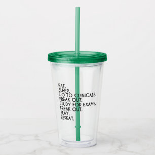 Funny Geschenk für Krankenpflege für Kliniken Tumb Acryltrinkbecher
