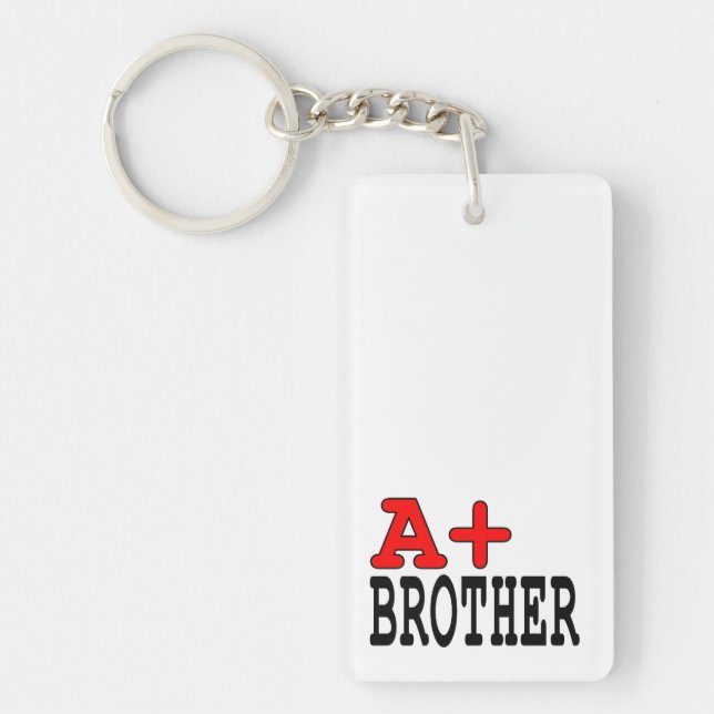 Funny Geschenke für Brüder: A+ Bruder Schlüsselanhänger (Vorderseite)