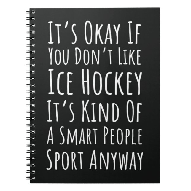 Funny Geschenke für Eishockey Liebhaber Spielerang Notizblock (Vorderseite)