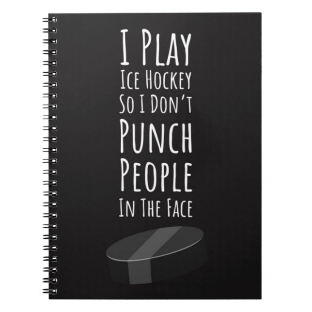 Funny Geschenke für Eishockey Spieler Team Sportsp Notizblock (Vorderseite)