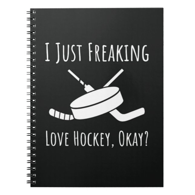 Funny Geschenke für Hockey Fans Spielerangebot Lov Notizblock (Vorderseite)