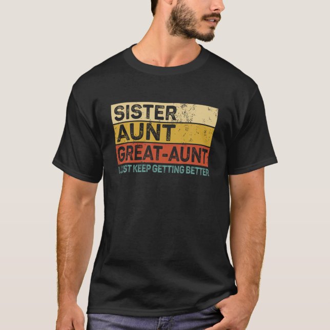 Funny Geschenke für Tante von Grandkids Schwester  T-Shirt (Vorderseite)