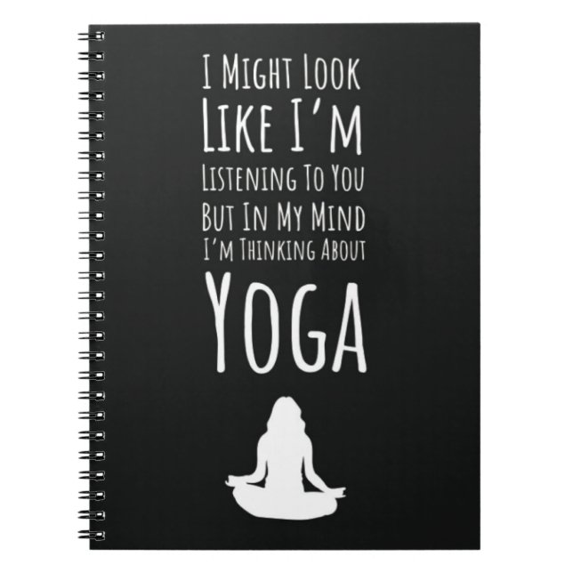 Funny Geschenke für Yoga Liebhaber für sie Notizblock (Vorderseite)