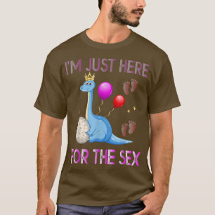 Funny Geschlecht offenbaren Schwangerschaft Dinosa T-Shirt