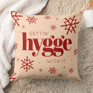 Funny Get Hygge mit It Weihnachten Schneeflocken Kissen