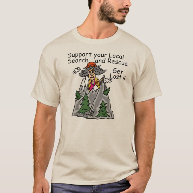 Funny Get Lost T-Shirt (Vorderseite)