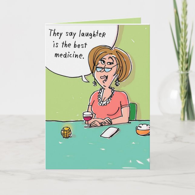 Funny get well card für Erholungen Wünsche Einladung (Vorderseite)
