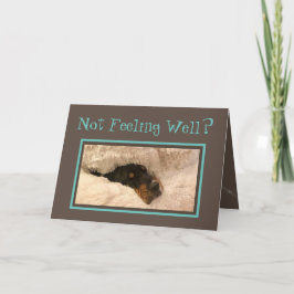 Funny Get Well Card W/Basset Hound Doctor Feiertagskarte