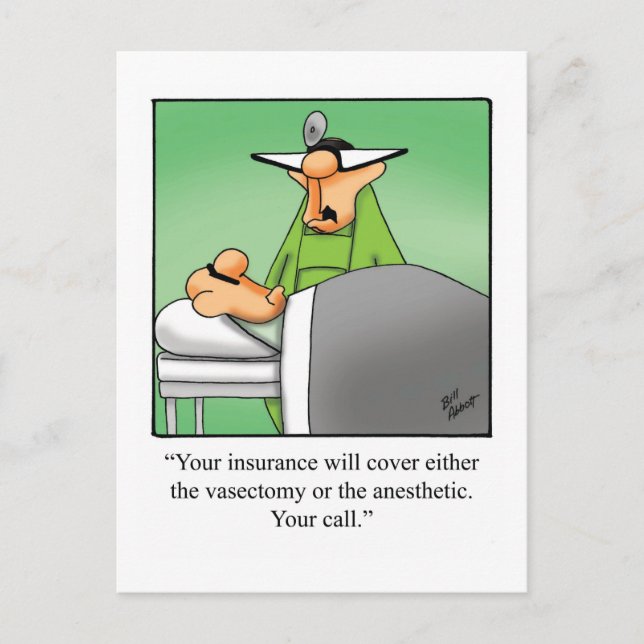 Funny Get Well Carte postale (Devant)