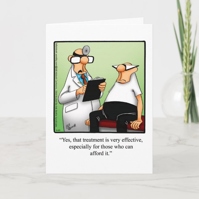 Funny Get Well Greycard Karte (Vorderseite)
