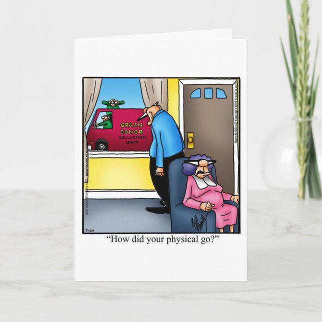Funny Get Well Greycard Karte (Vorderseite)