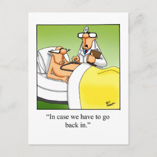 Funny Get Well Operation Carte Postale
