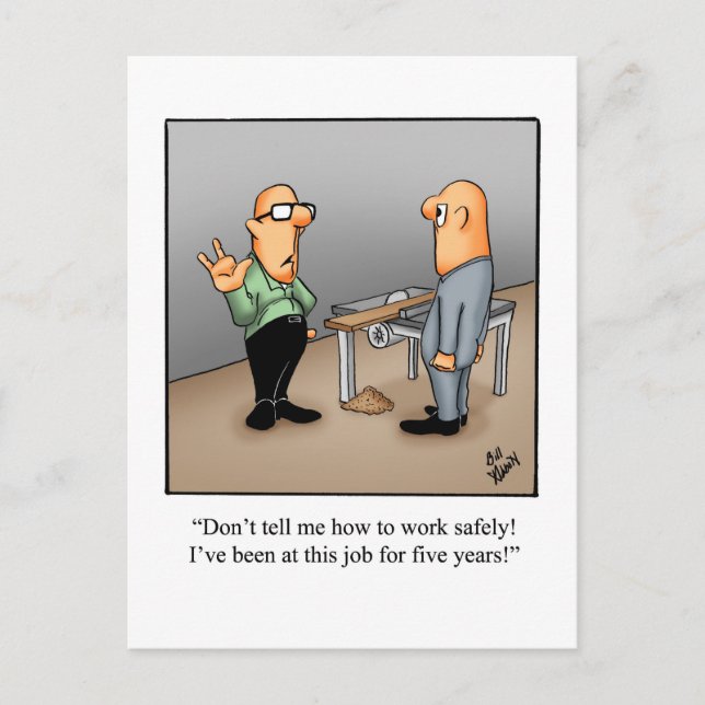 Funny Get Well Postcard Postkarte (Vorderseite)
