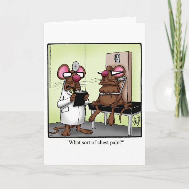 Funny Get Well Spaß Grußkarte Karte (Vorderseite)