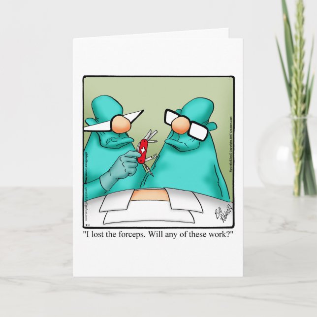 Funny Get Well Spaß Grußkarte Karte (Vorderseite)