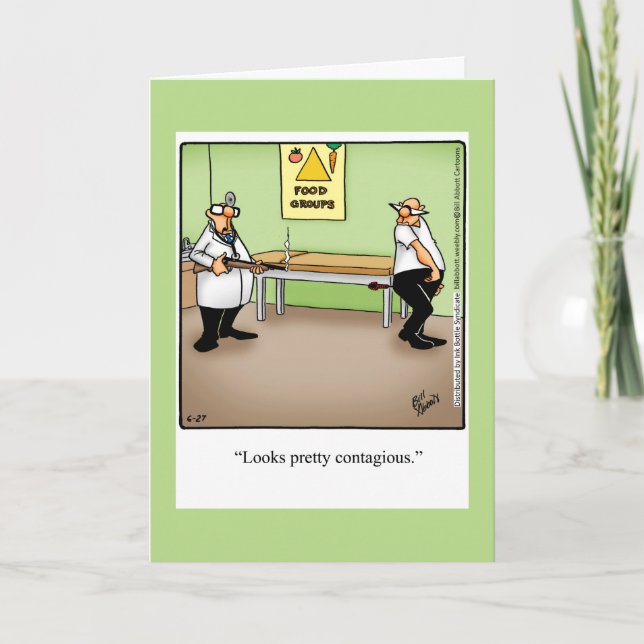Funny Get Well Spaß Grußkarte Karte (Vorderseite)
