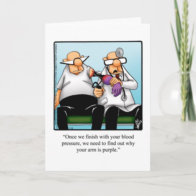 Funny Get Well Spaß Grußkarte Karte (Vorderseite)