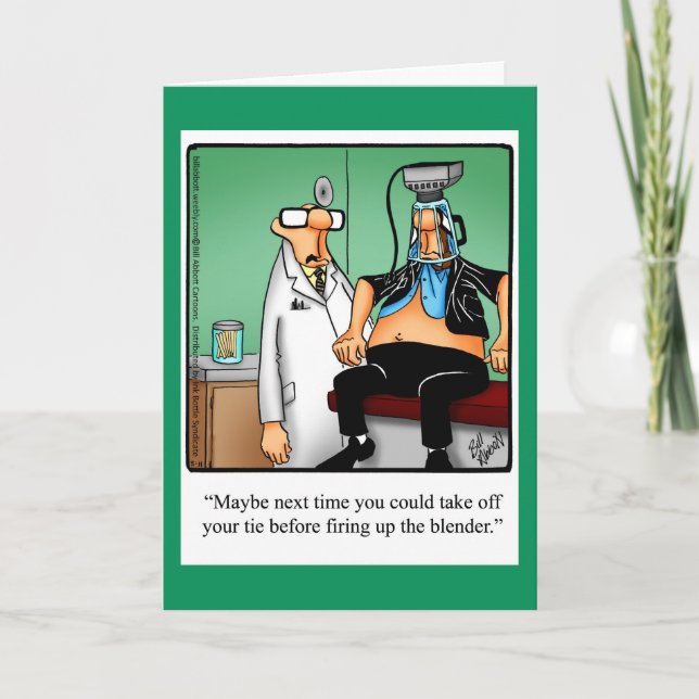 Funny Get Well Spaß Grußkarte Karte (Vorderseite)